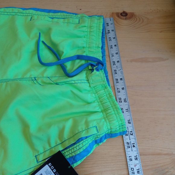 NEW! Ripzone Youth Swim Trunks L -Green with blue stripe 3936 - Picture 8 of 9